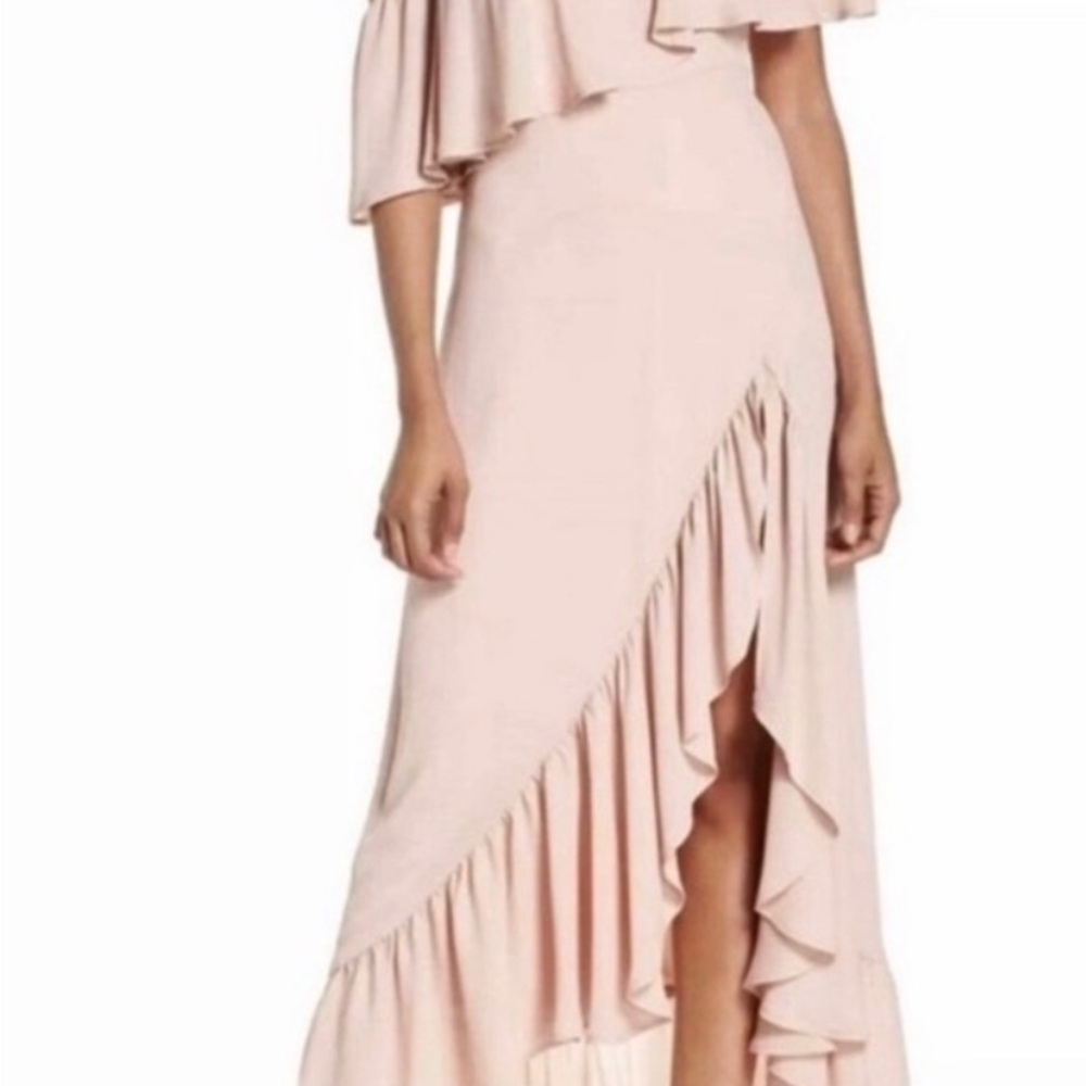 Show Me Your MuMu Blush One Shoulder Dress